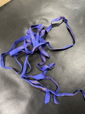 2 Blue Louis Vuitton Ribbons